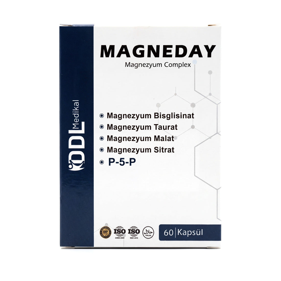 Magneday Magnezyum Complex 60 kapsül kutusu