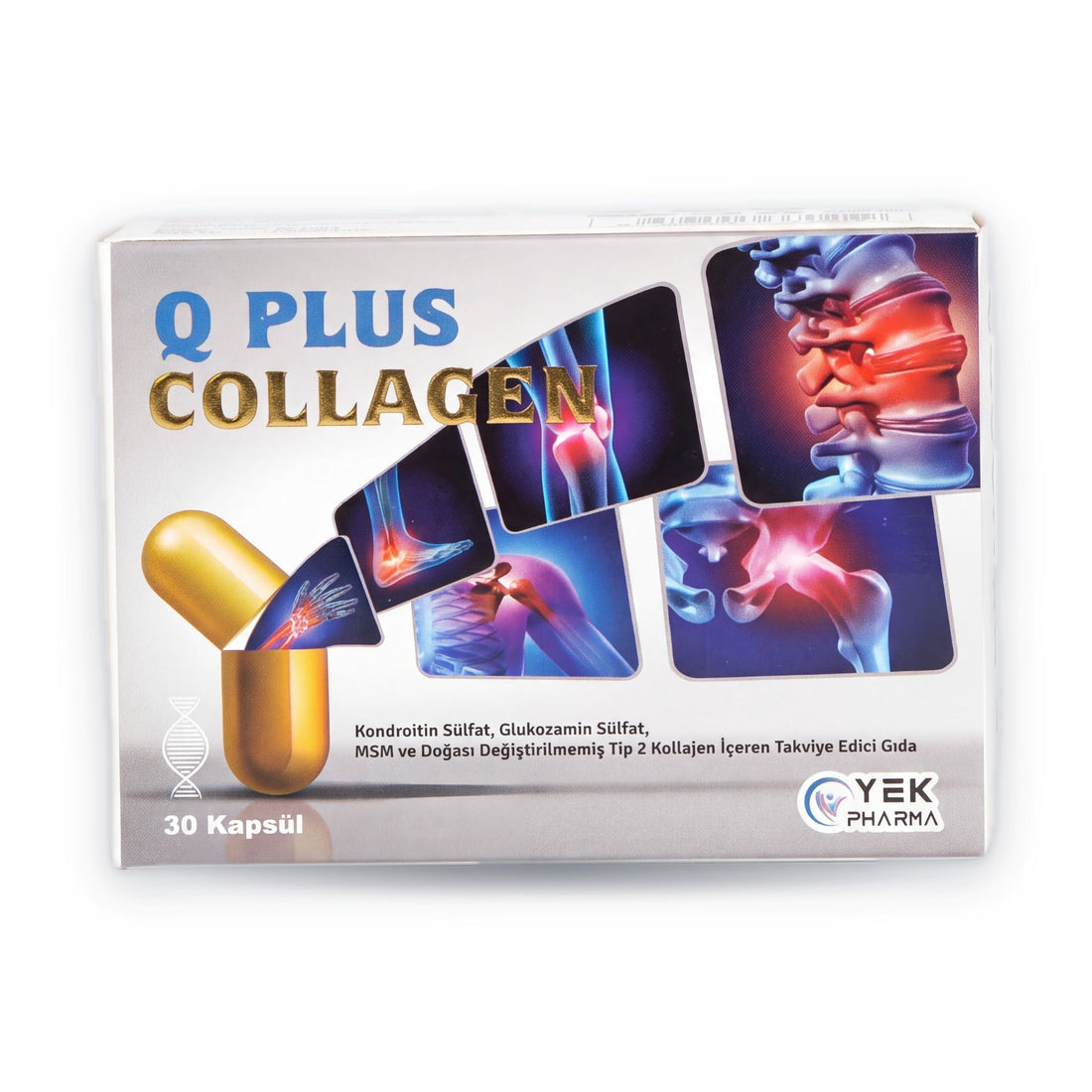 Q Plus Collagen 30 kapsül kutusu