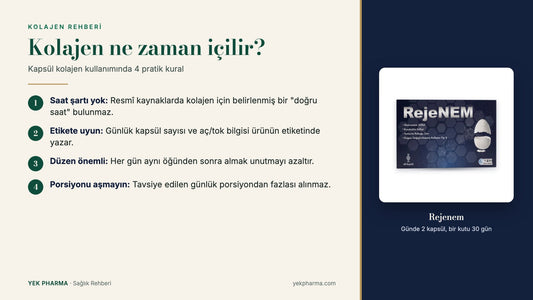 Kolajen ne zaman içilir: kapsül kolajen kullanımında 4 pratik kural