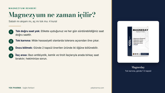 Magnezyum ne zaman içilir: sabah mı akşam mı, aç mı tok mu, 4 kural
