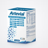 Artevial 60 kapsül multivitamin mineral takviyesi kutusu, yan görünüm