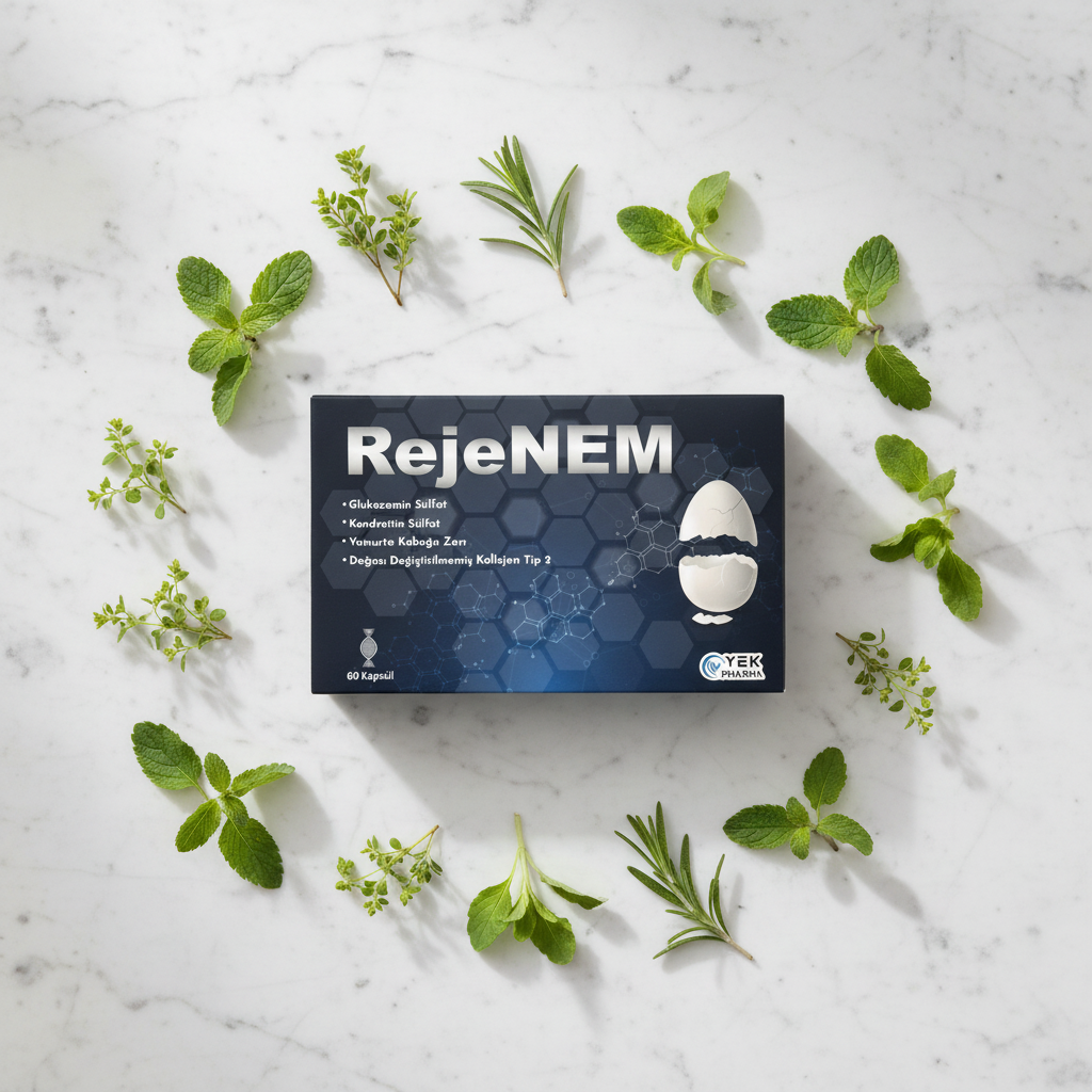 Rejenem flat lay doğal görseli