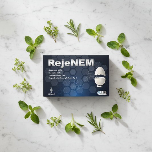Rejenem flat lay doğal görseli