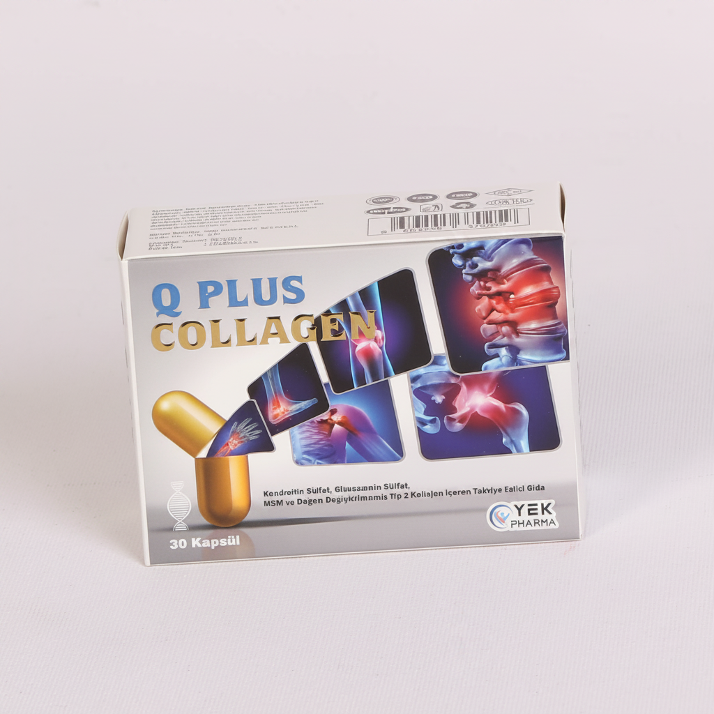 Q Plus Collagen pastel minimalist görseli
