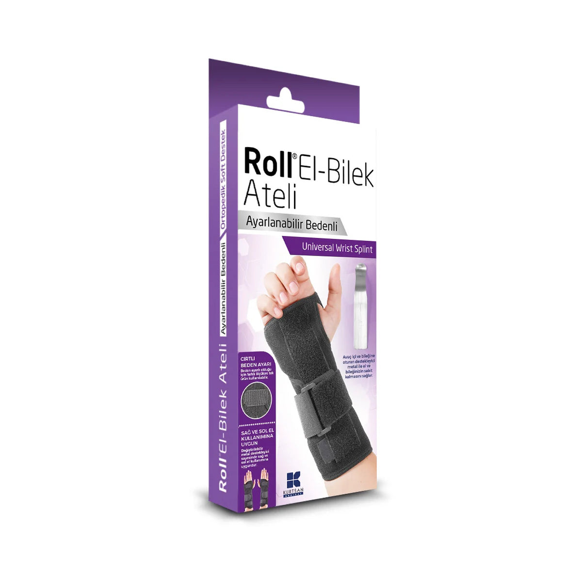 Roll El-Bilek Ateli başparmak desteksiz model, kutusu