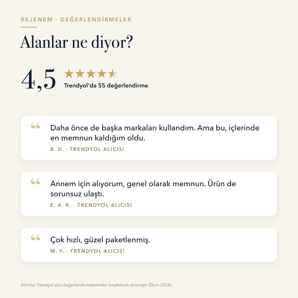 Rejenem 60 kapsül alıcı değerlendirmelerinden alıntılar
